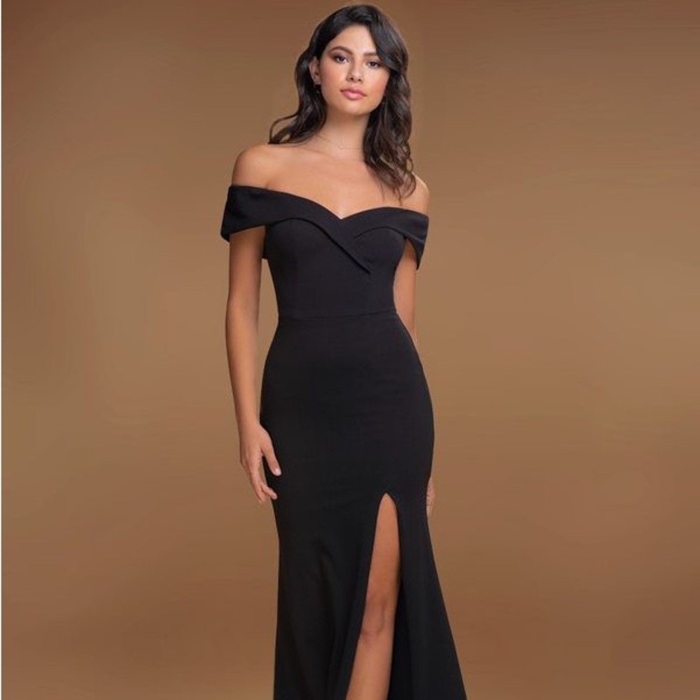 NEW off the shoulder black dress